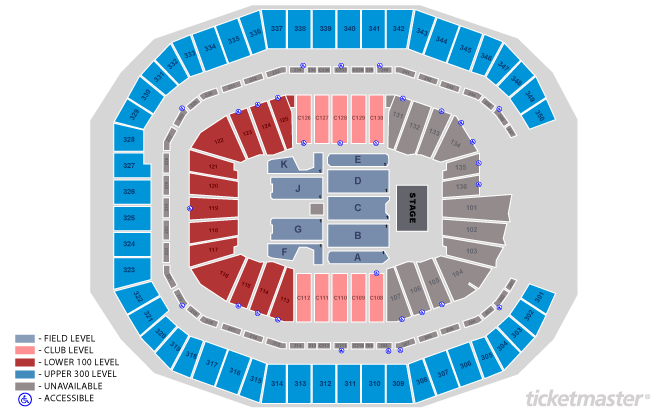 Saints Game Seating Chart